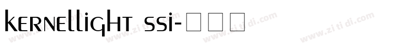 kernellight ssi字体转换